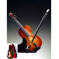 Violin Miniature with Stand & Case 7"H